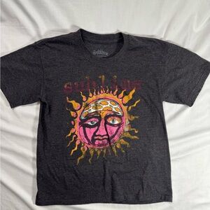 Sublime Charcoal Tee with Sun Graphic size XS